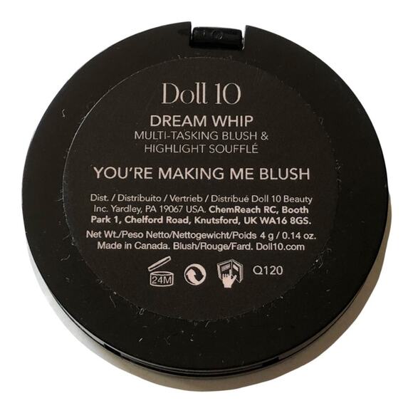 Doll 10 Dream Whip Multitasking Blush Highlight Soufflé You’re Making Me Blush - Picture 4 of 11